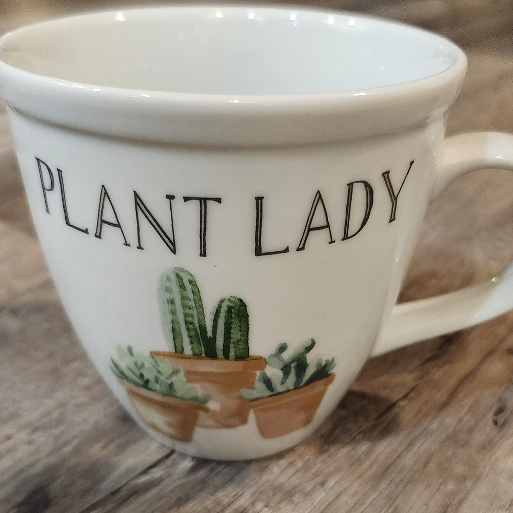 Collins “Plant Lady” Mug Ceramic Coffee Cup Cute Gift 16 Oz